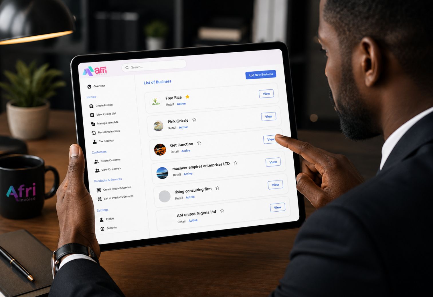 Business listing
